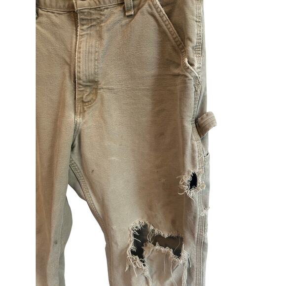 Carhartt Distressed Canvas Pants 31X32 - Picture 7 of 8